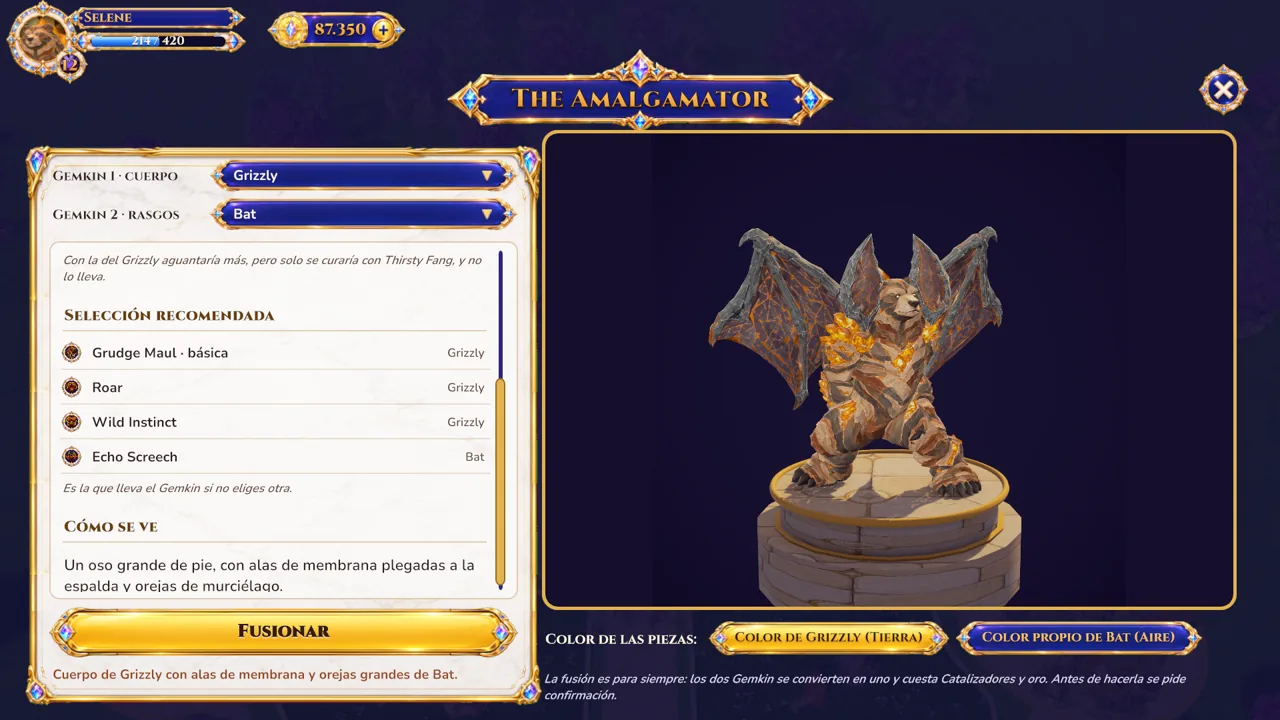 Una fusión recién hecha en The Amalgamator